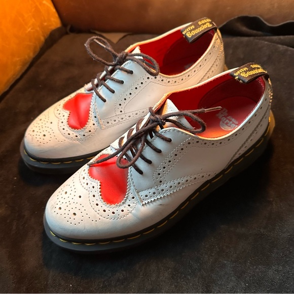 Rare Dr. Martens Doc Marten Joyce red heart brogue Oxford lace up EUR 38 US 7 - Picture 7 of 14